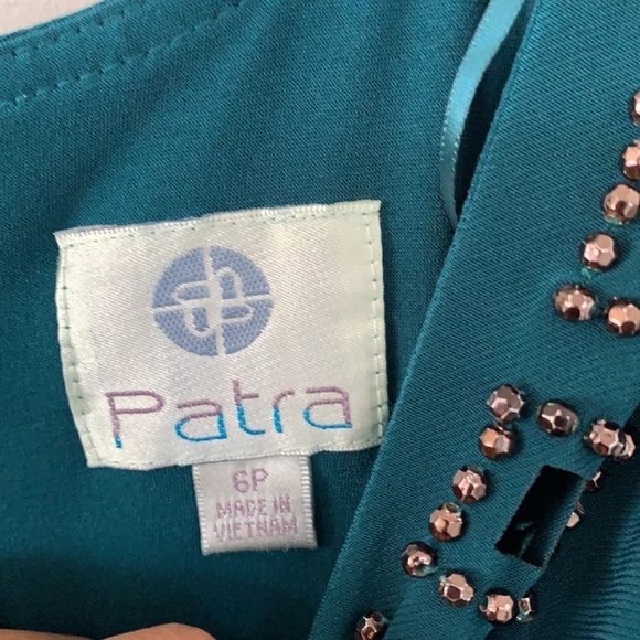 PATRA BLUE GREEN CLASSY MINI DRESS SIZE 6 - Picture 6 of 13